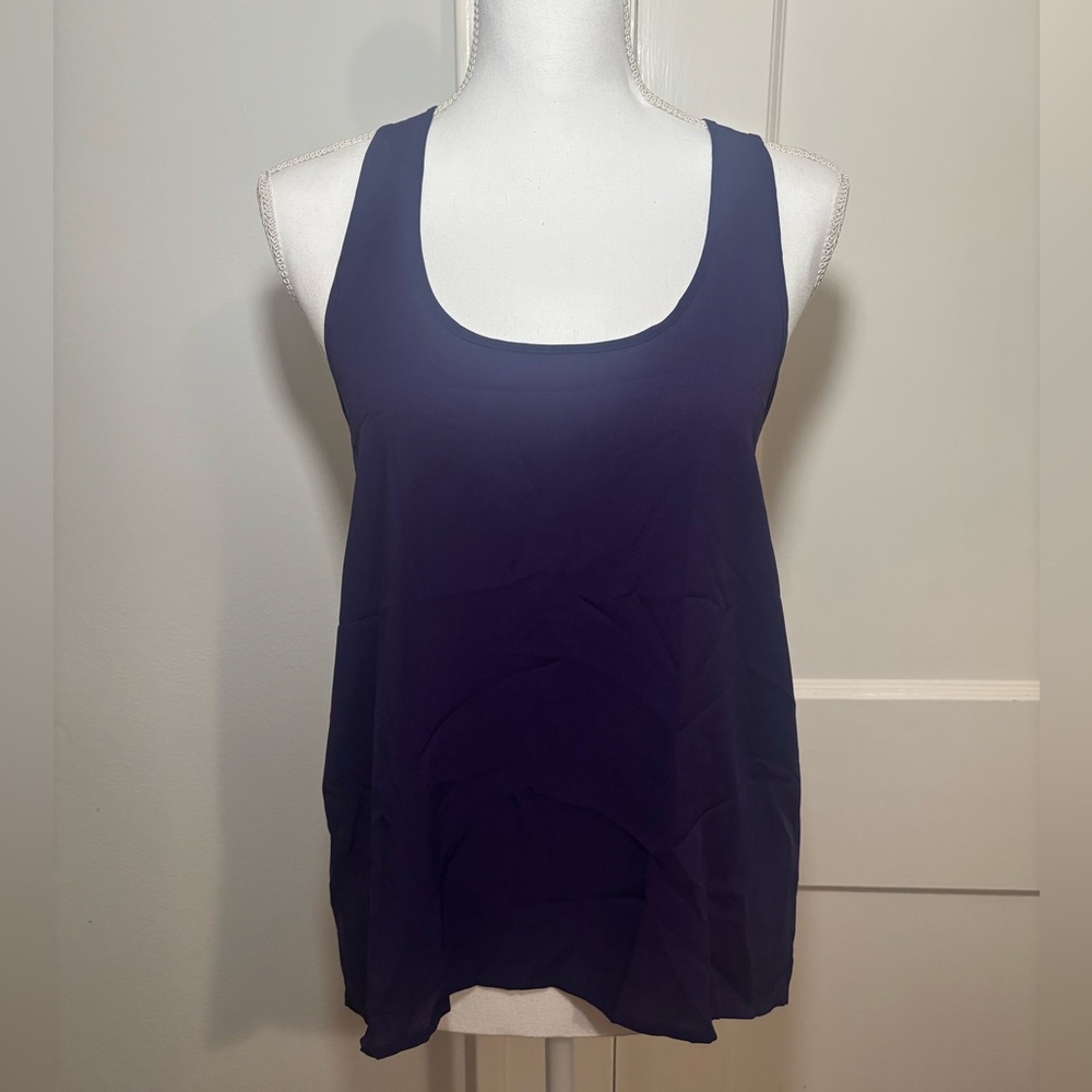 Purple Relaxed Sleeveless Tank Top